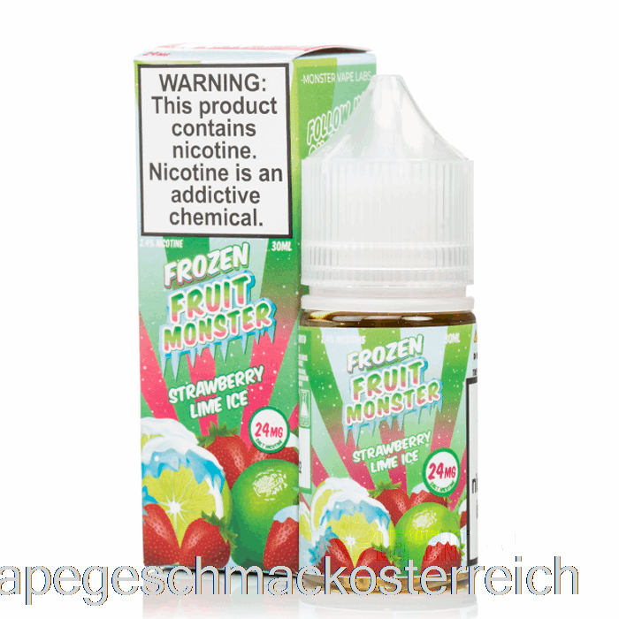 Eis-Erdbeer-Limette – Gefrorene Frucht-Monstersalze – 30 Ml, 24 Mg Vape-Geschmack